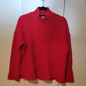 Cozy Red Knit Sweater